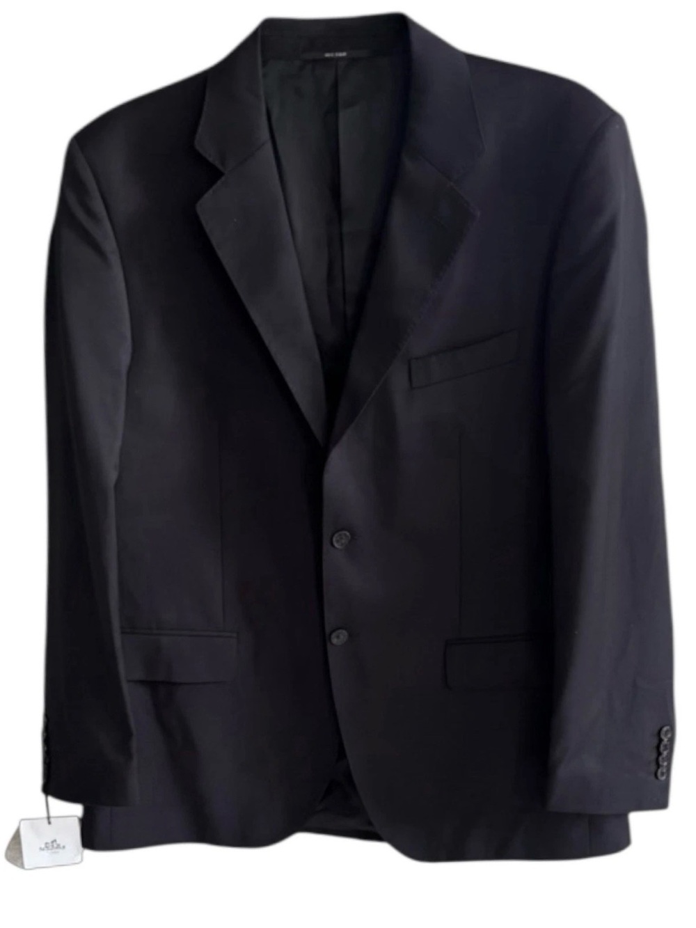 Hermes Navy Two-Button Notch Lapel Men's Uniform Blazer